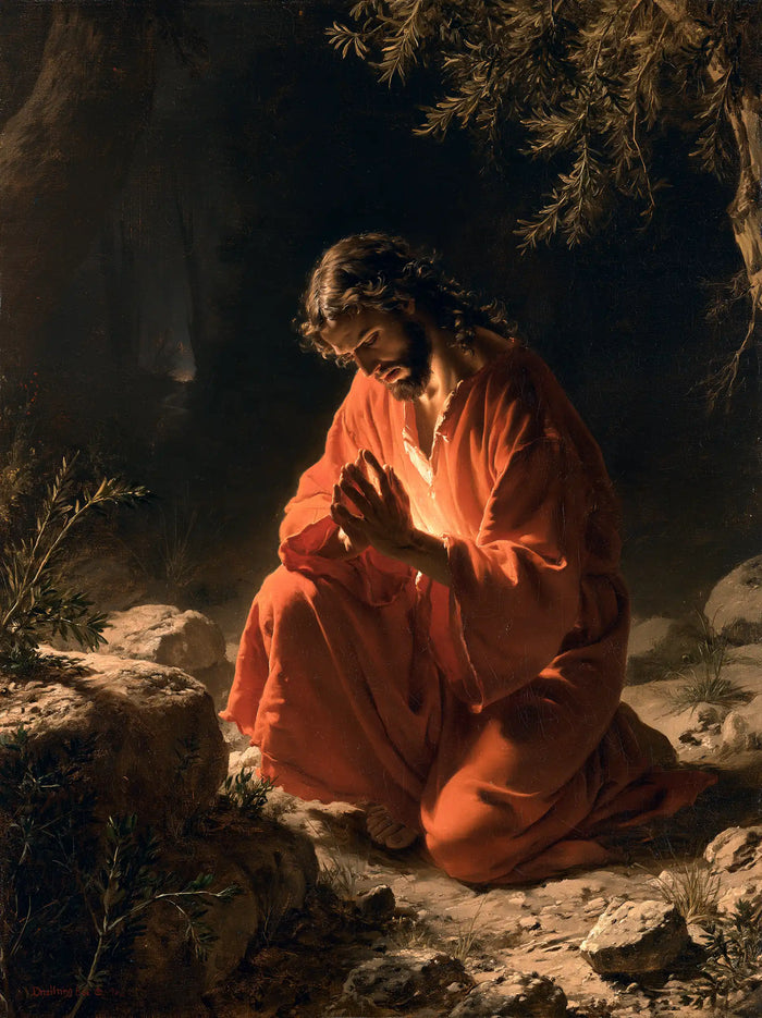 Jesus in Gethsemane - Sacred Agony · Portrait n° 10