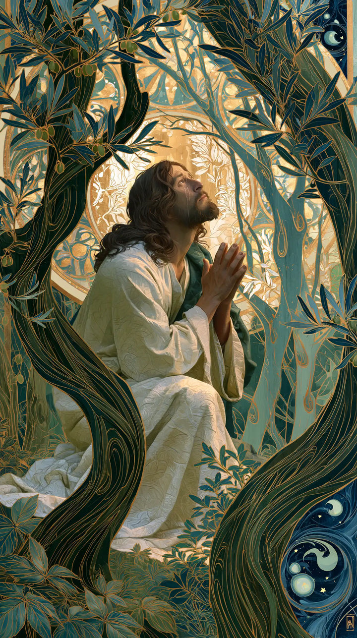 Jesus in Gethsemane — Orison among Sage Curves