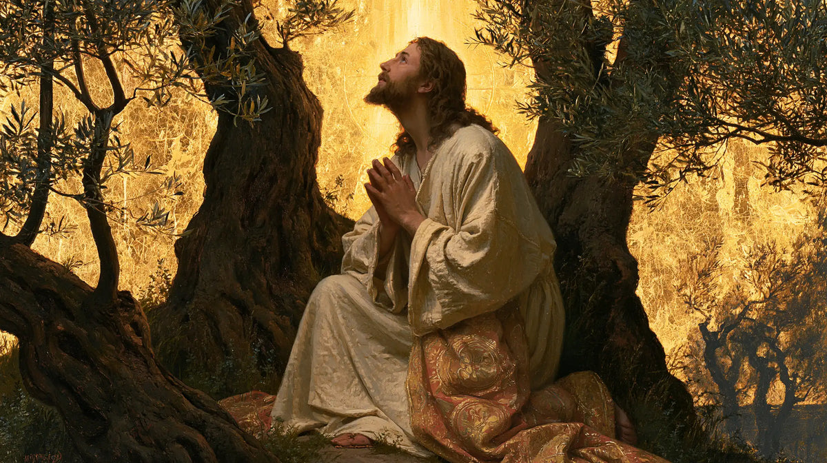 Jesus in Gethsemane - Sacred Gold · Landscape n° 16