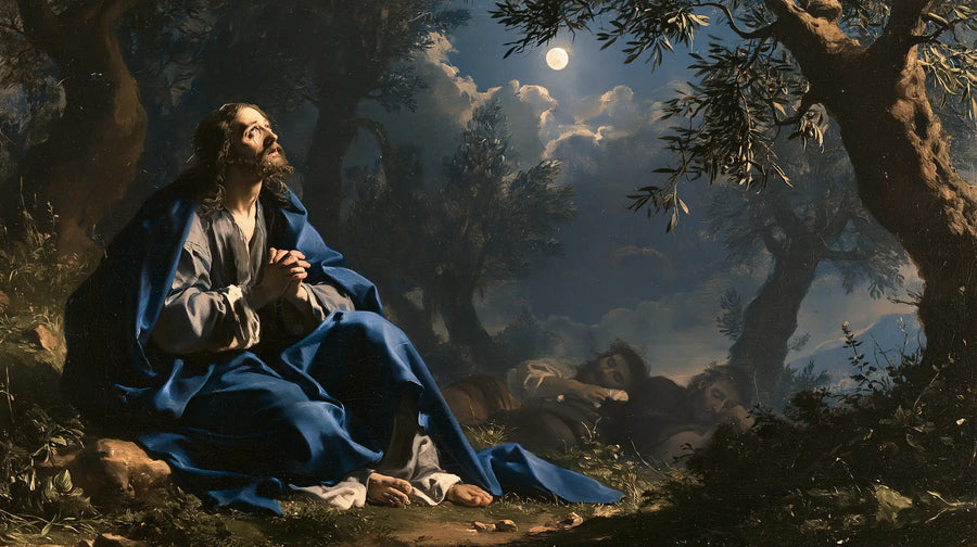 Jesus in Gethsemane — The Blue Cloak in the Disciples’ Night