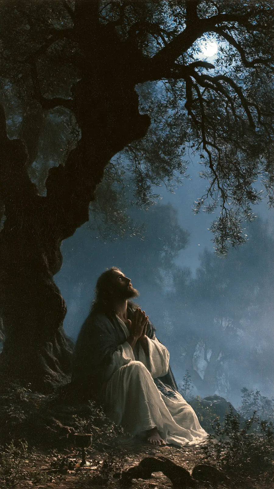 Jesus in Gethsemane — Waiting in the Silver Opening