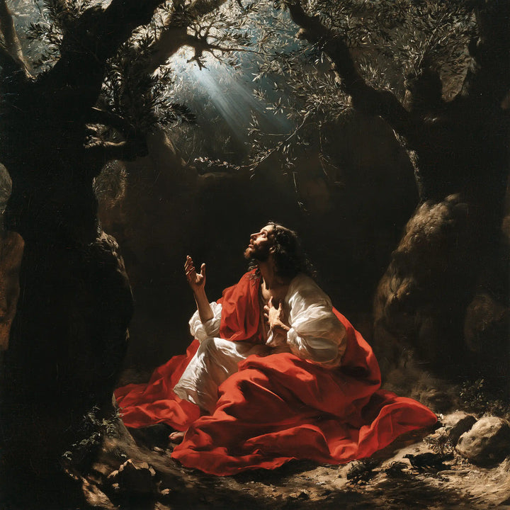 Jesus in Gethsemane - Theatrical Baroque · Square n° 1