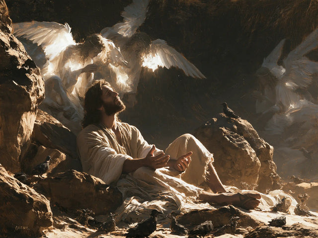 Jesus in the Desert - Angels After the Temptation · Landscape n° 11