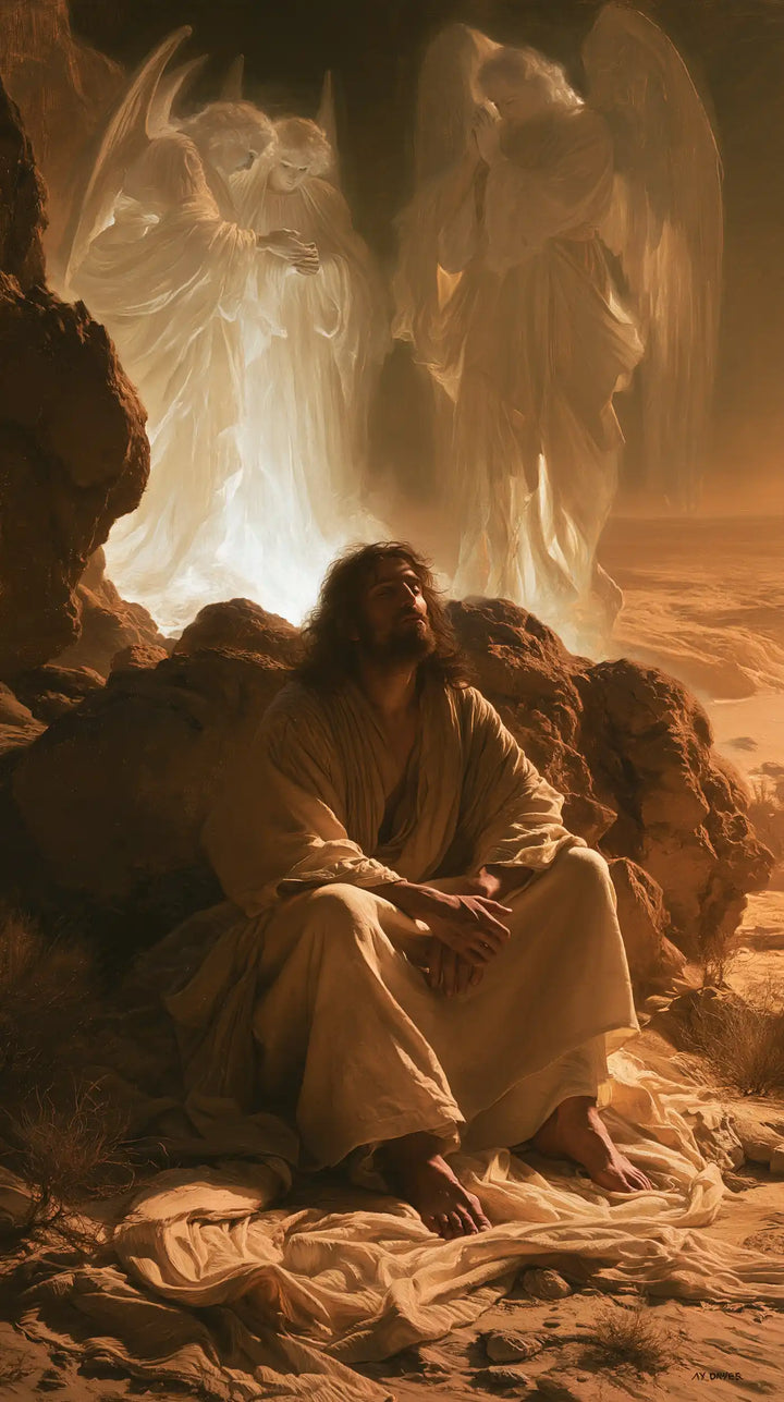 Jesus in the Desert - Angels After the Temptation · Portrait n° 13