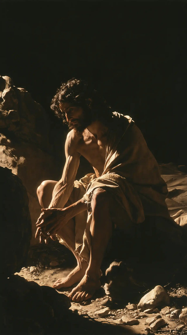Jesus in the Desert — Prayer Near the Stony Ground