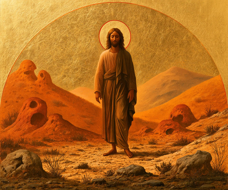 Jesus in the Desert - Contemporary Byzantine · Landscape n° 1