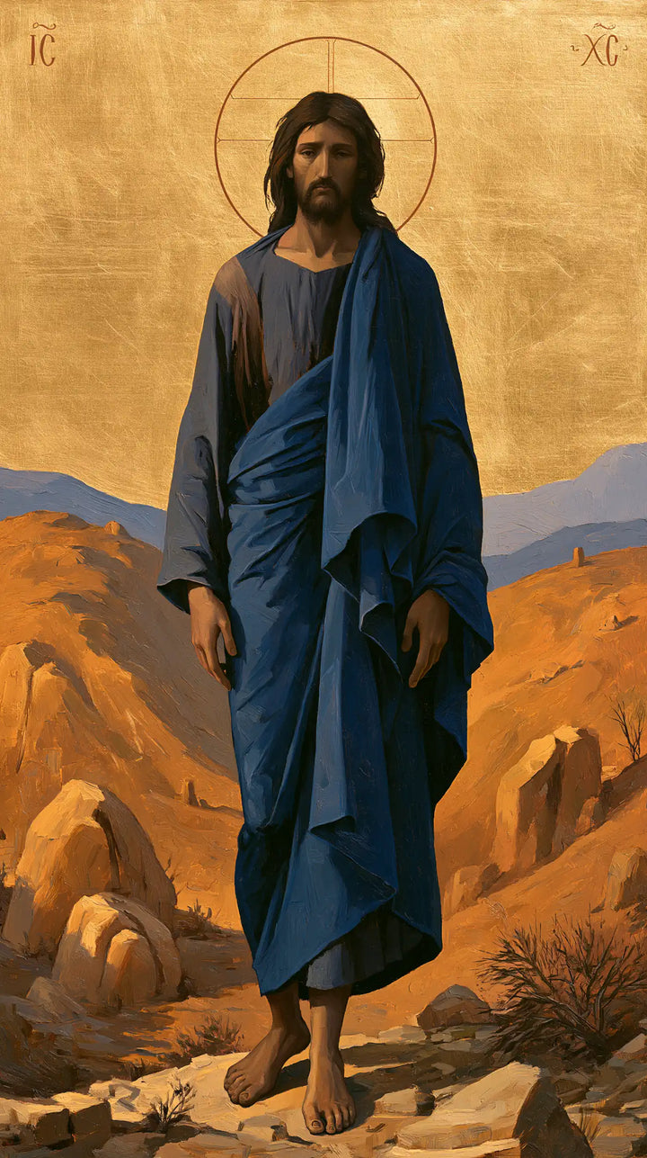 Jesus in the Desert - Contemporary Byzantine · Portrait n° 13