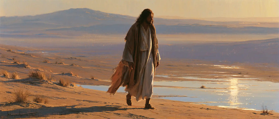 Jesus in the Desert - Impressionist · Landscape n° 18