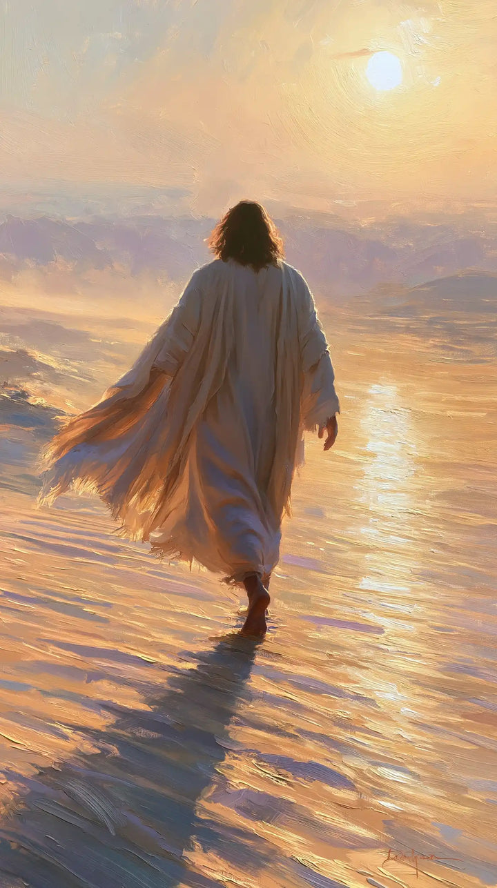 Jesus in the Desert — The Train in the Folds of Sunlight