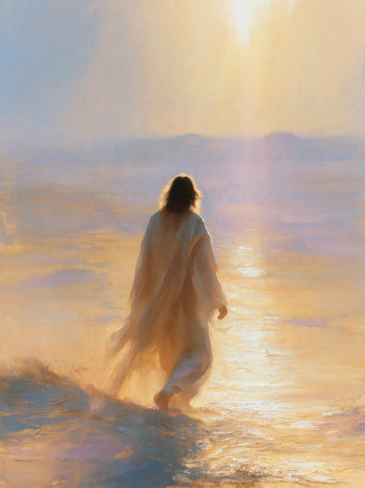 Jesus in the Desert — The Walk in the Solar Veil