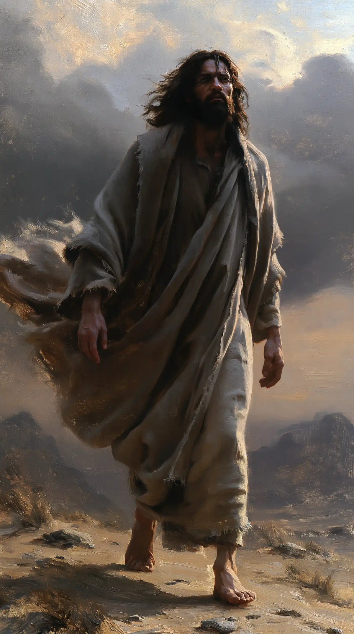 Jesus in the Desert — A Step toward the Distant Clearing