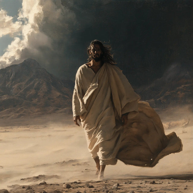 Jesus in the Desert - The Inner Struggle · Square n° 1