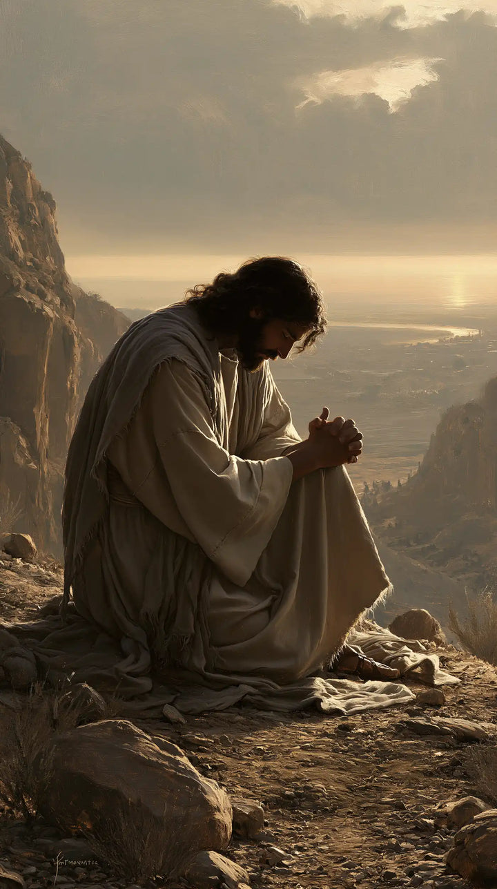 Jesus in the Desert - Jesus in Prayer · Portrait n° 6