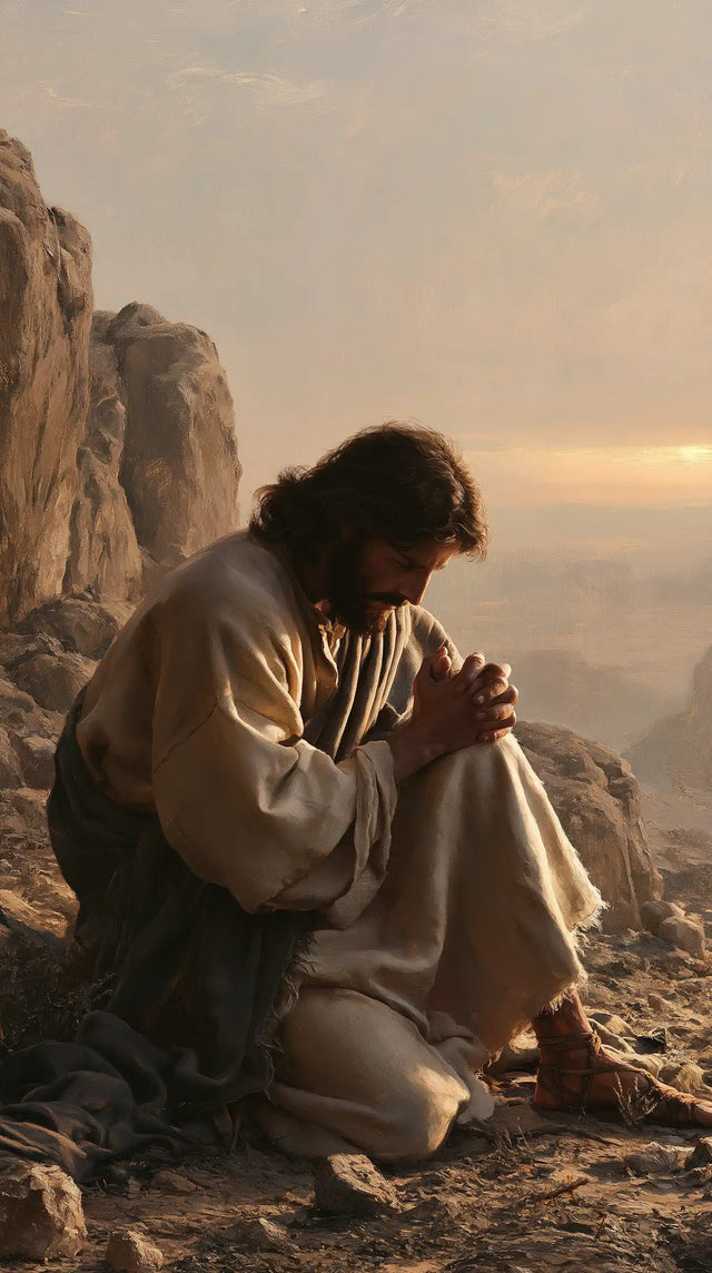 Jesus in the Desert - Jesus in Prayer · Portrait n° 25