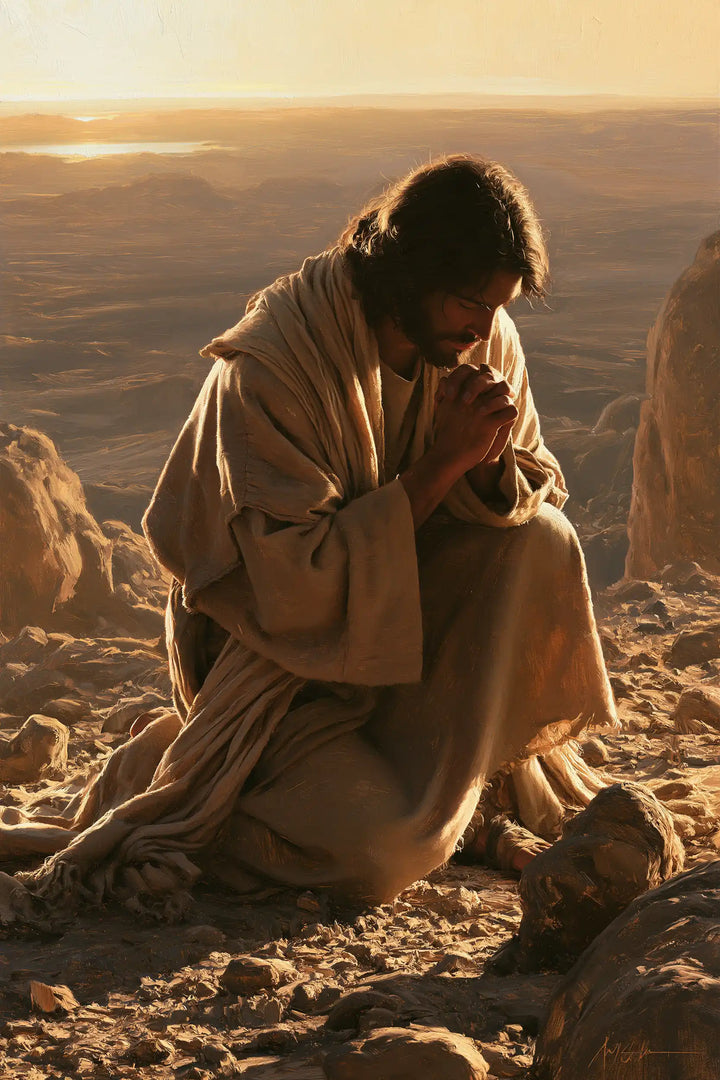 Jesus in the Desert - Jesus in Prayer · Portrait n° 32