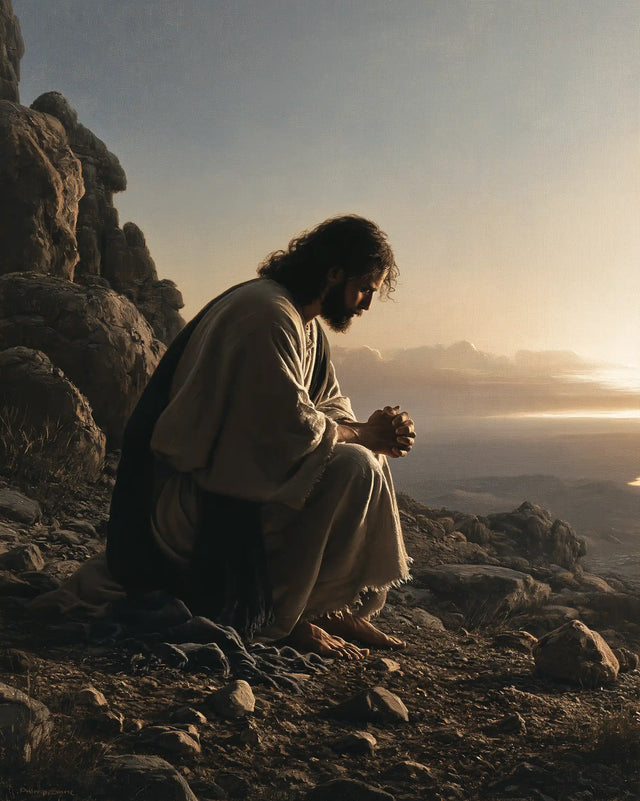 Jesus in the Desert - Jesus in Prayer · Portrait n° 38