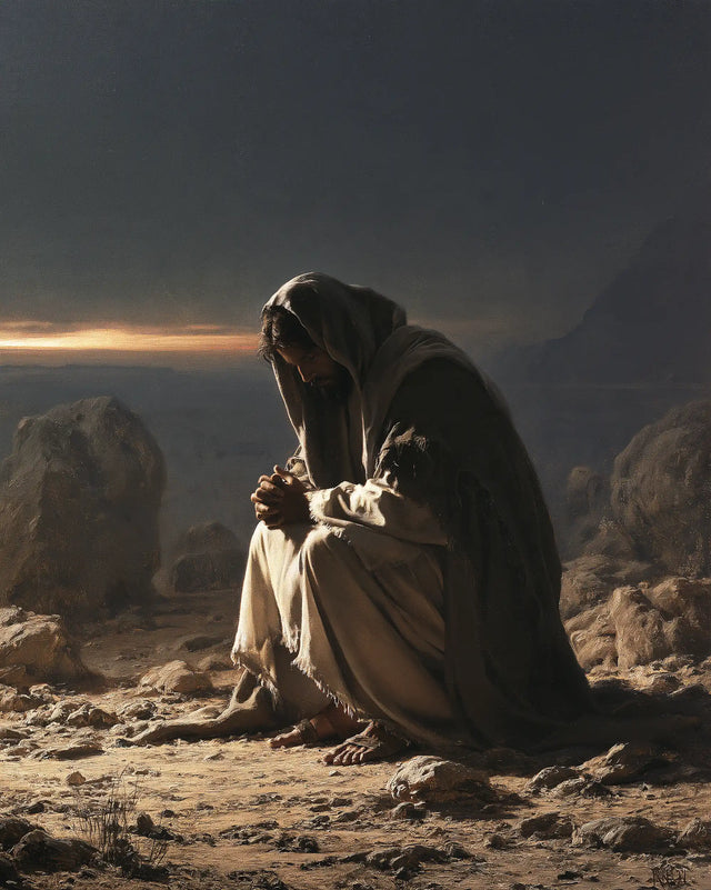 Jesus in the Desert - Jesus in Prayer · Portrait n° 41
