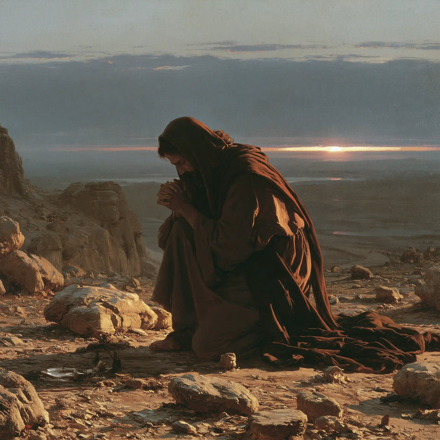 Jesus in the Desert - Jesus in Prayer · Square n° 4