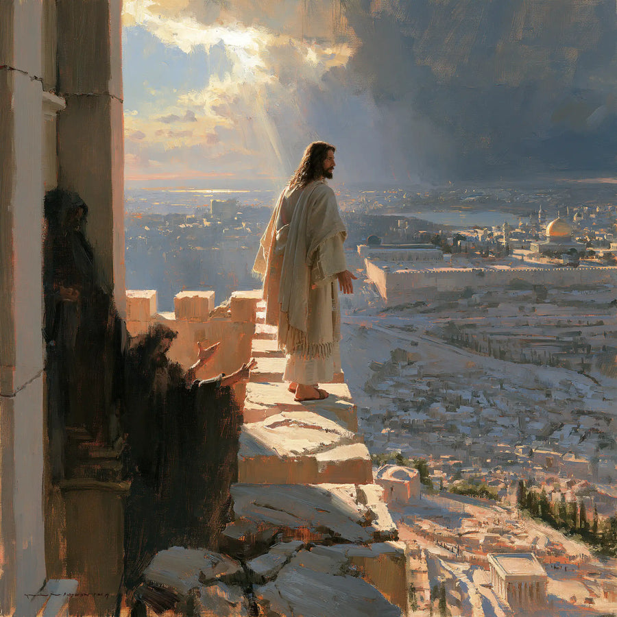 Jesus in the Desert - The Pinnacle of the Temple · Square n° 2