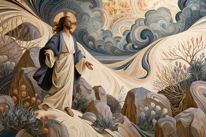Jesus in the Desert — The Blue Breath of White Dunes