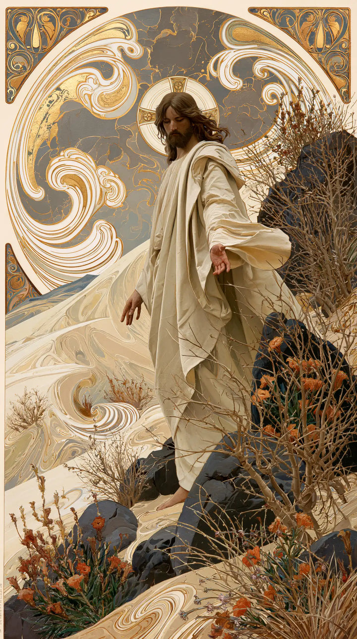 Jesus in the Desert — A Presence in the Medallion of Winds