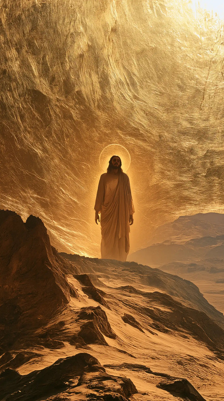 Jesus in the Desert - Sacred Gold · Portrait n° 18