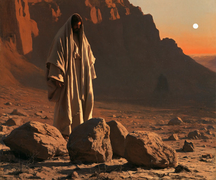 Jesus in the Desert - The Stones of Temptation · Landscape n° 3