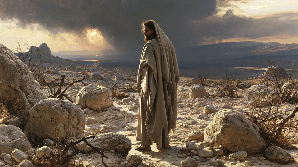 Jesus in the Desert — The Backward Gaze in the Stony Plain