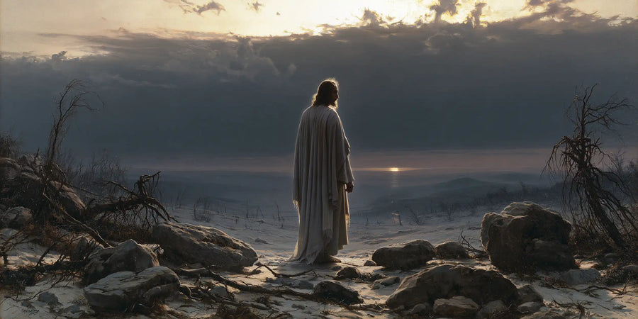 Jesus in the Desert - Symbolist · Landscape n° 22