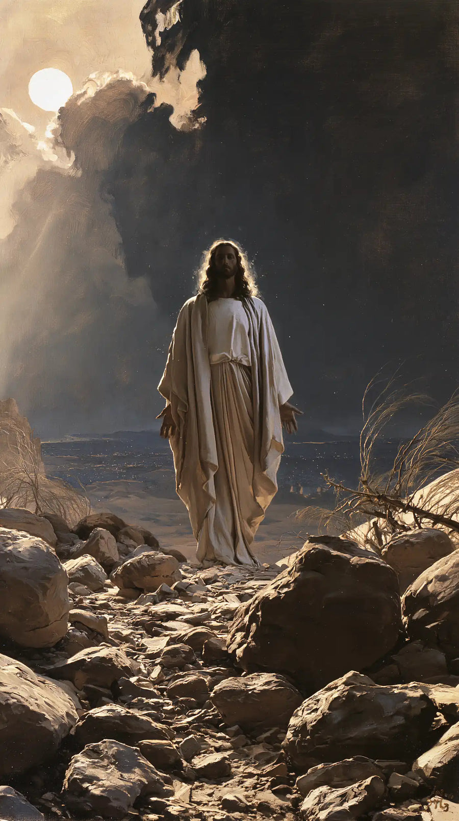 Jesus in the Desert - Symbolist · Portrait n° 1