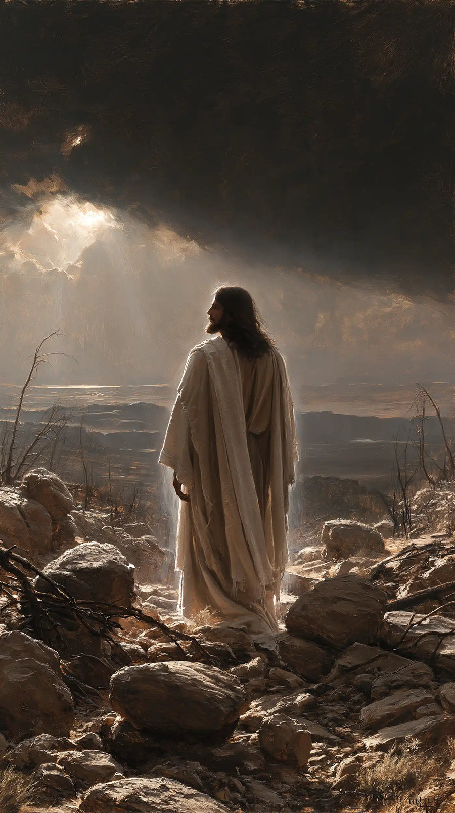 Jesus in the Desert - Symbolist · Portrait n° 10