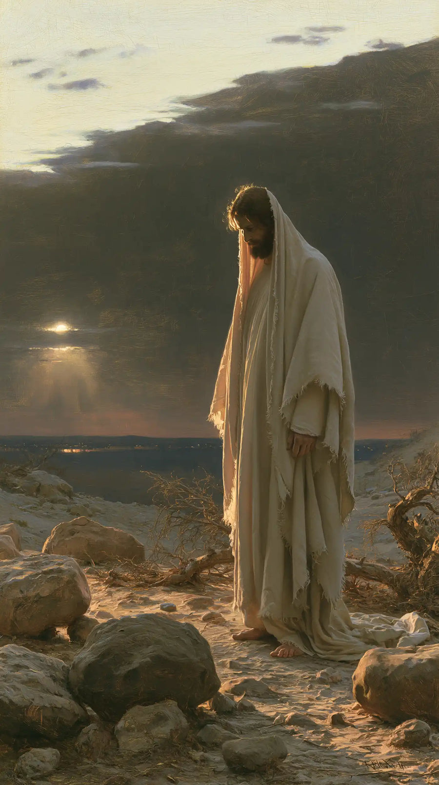 Jesus in the Desert - Symbolist · Portrait n° 21