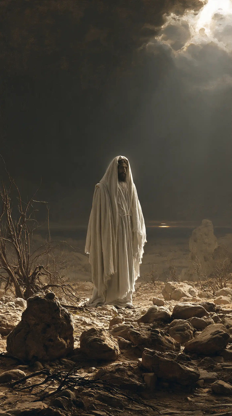 Jesus in the Desert - Symbolist · Portrait n° 22