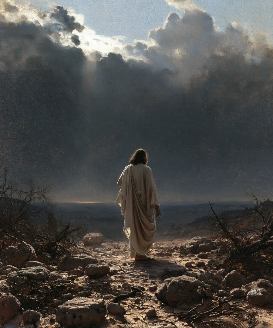 Jesus in the Desert - Symbolist · Portrait n° 40