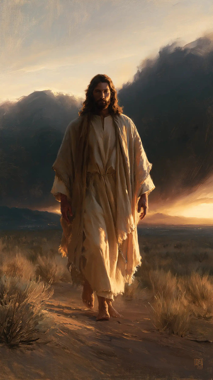 Jesus in the Desert - Victory Over Temptation · Portrait n° 4