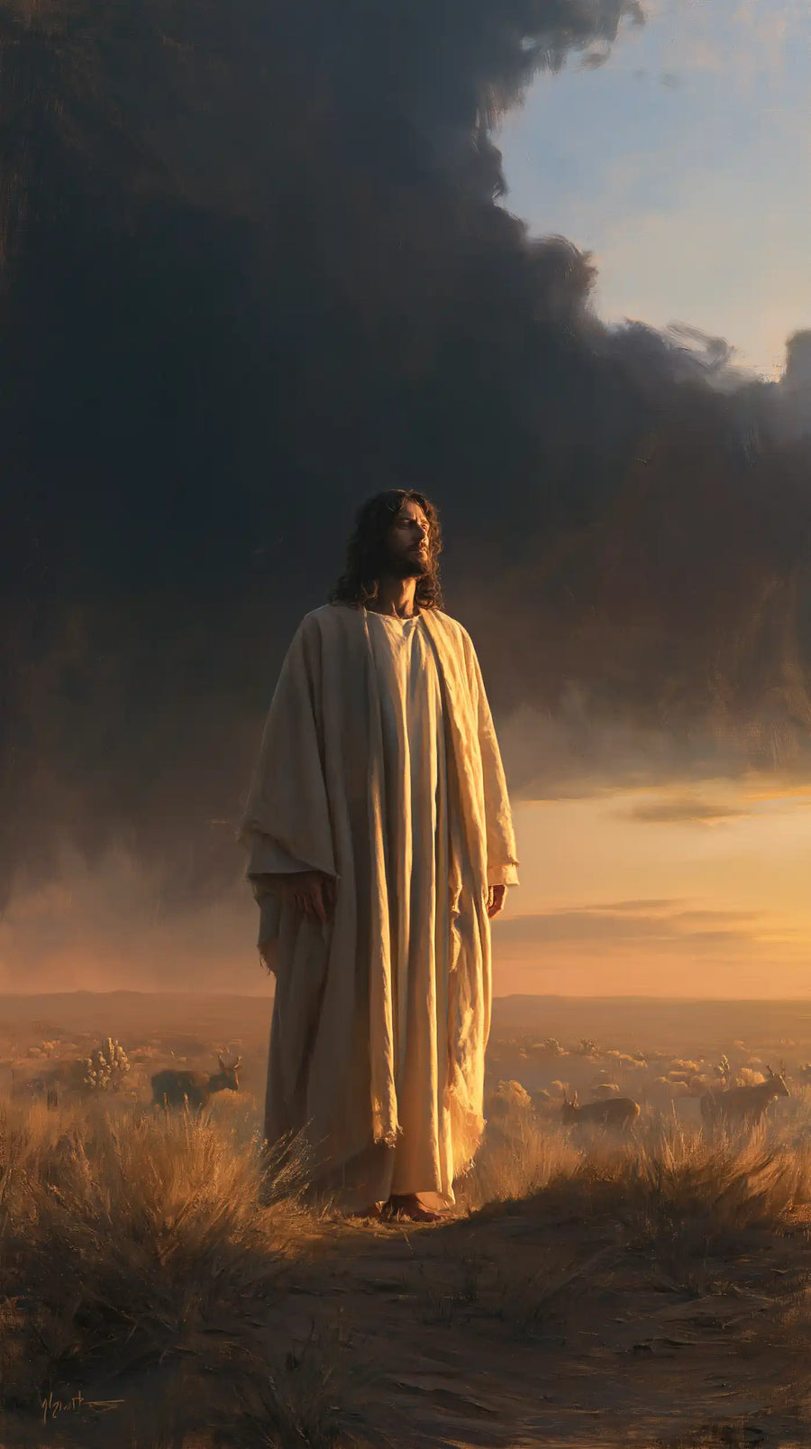 Jesus in the Desert - Victory Over Temptation · Portrait n° 7