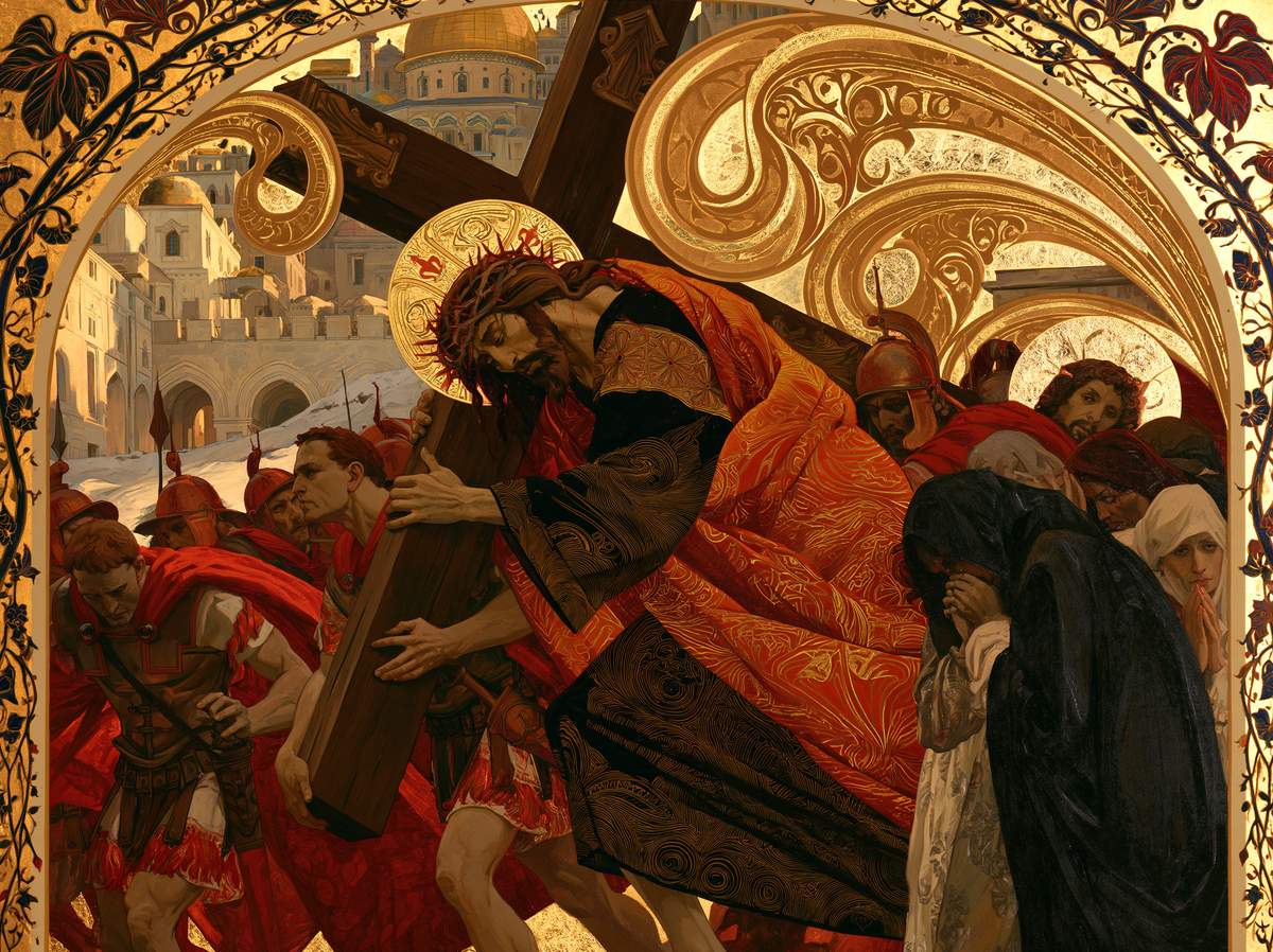The Stations of the Cross - Sacred Art Nouveau · Landscape n° 3