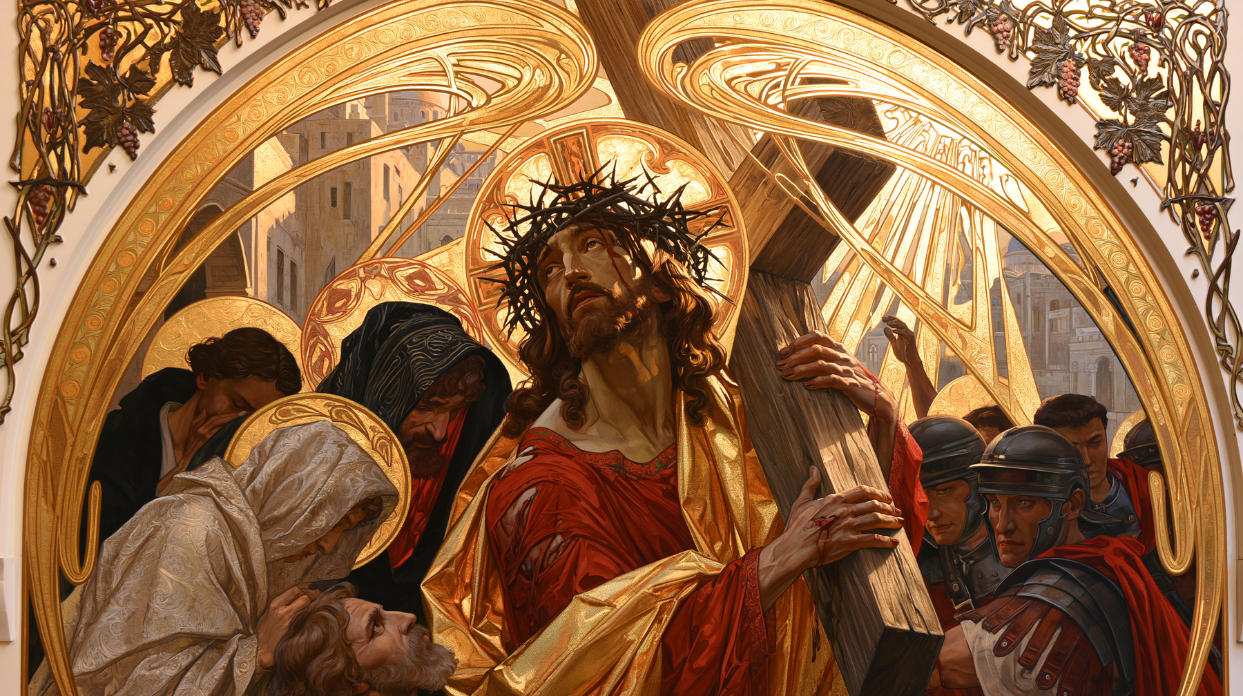 The Stations of the Cross - Sacred Art Nouveau · Landscape n° 7