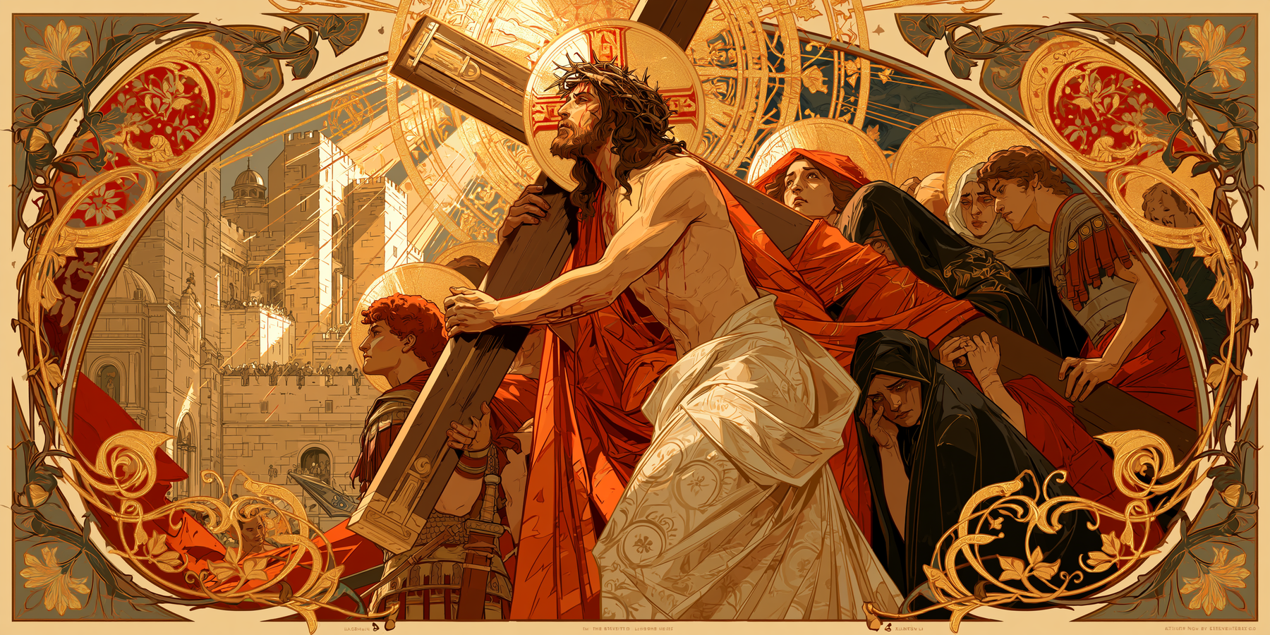 The Stations of the Cross - Sacred Art Nouveau · Landscape n° 10