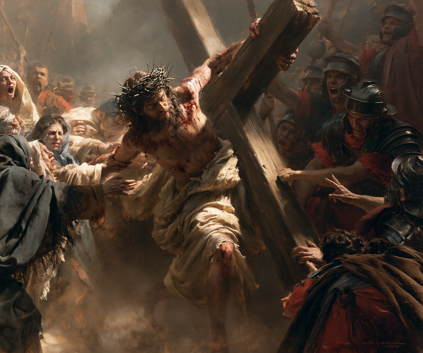 The Stations of the Cross - Explosion of movement · Landscape n° 1