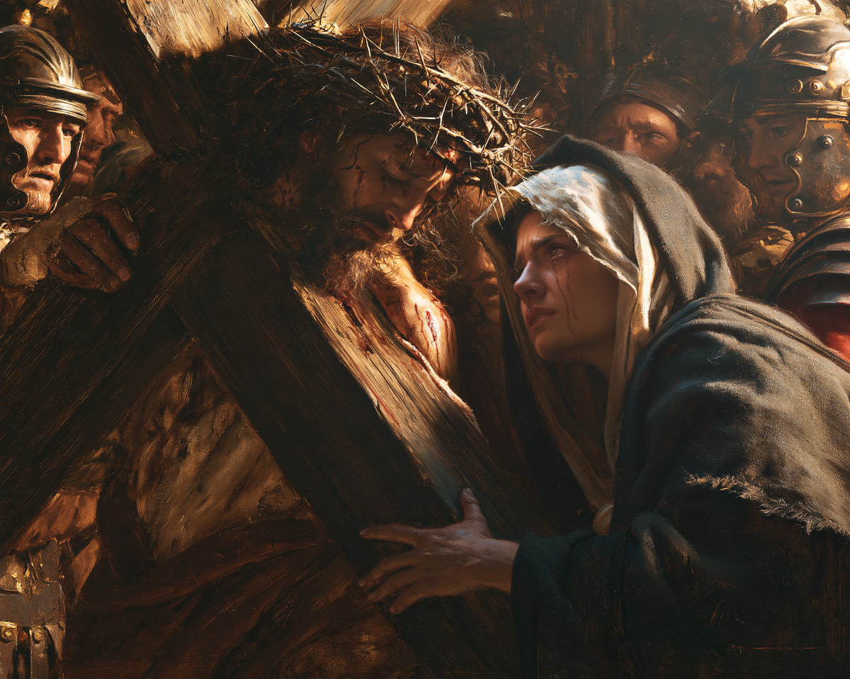 The Stations of the Cross - Jesus meets his mother · Landscape n° 5