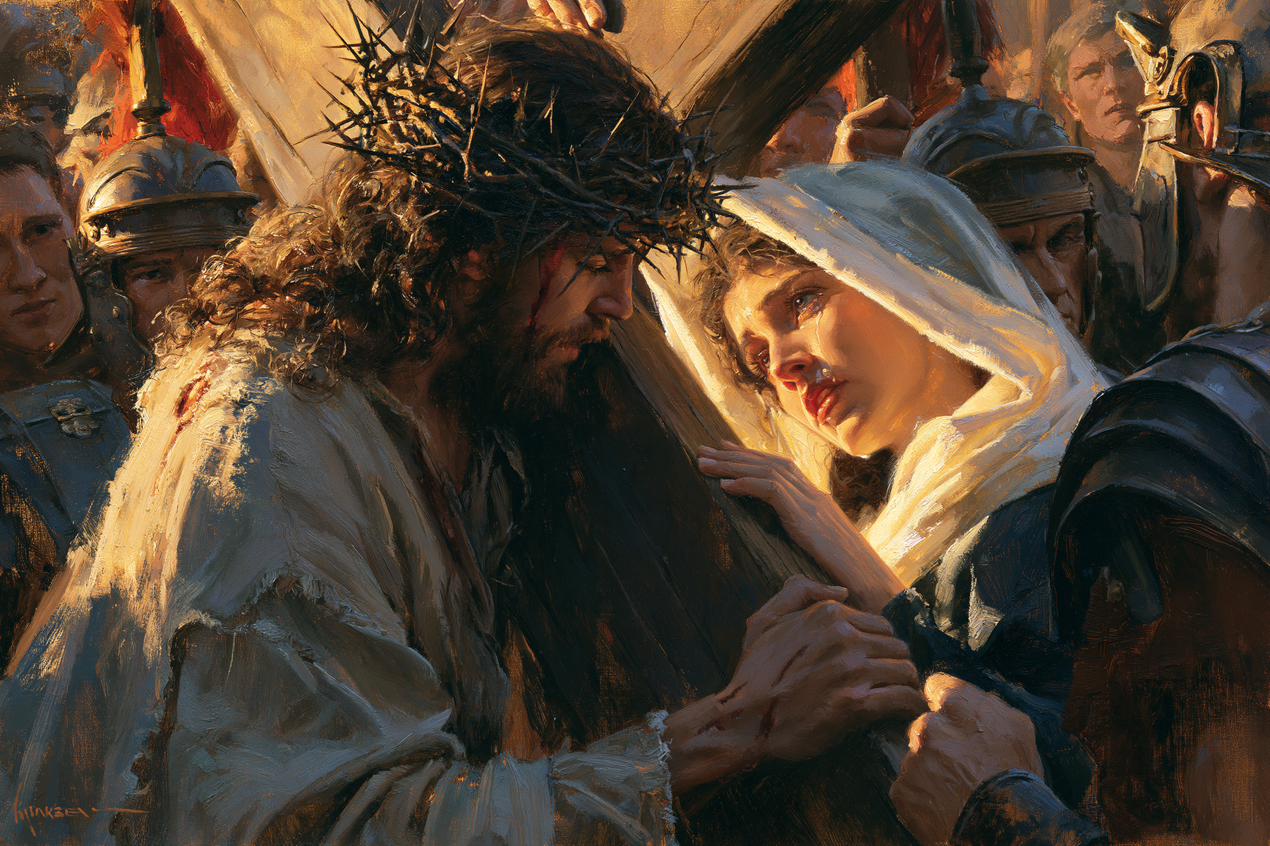 The Stations of the Cross - Jesus meets his mother · Landscape n° 35