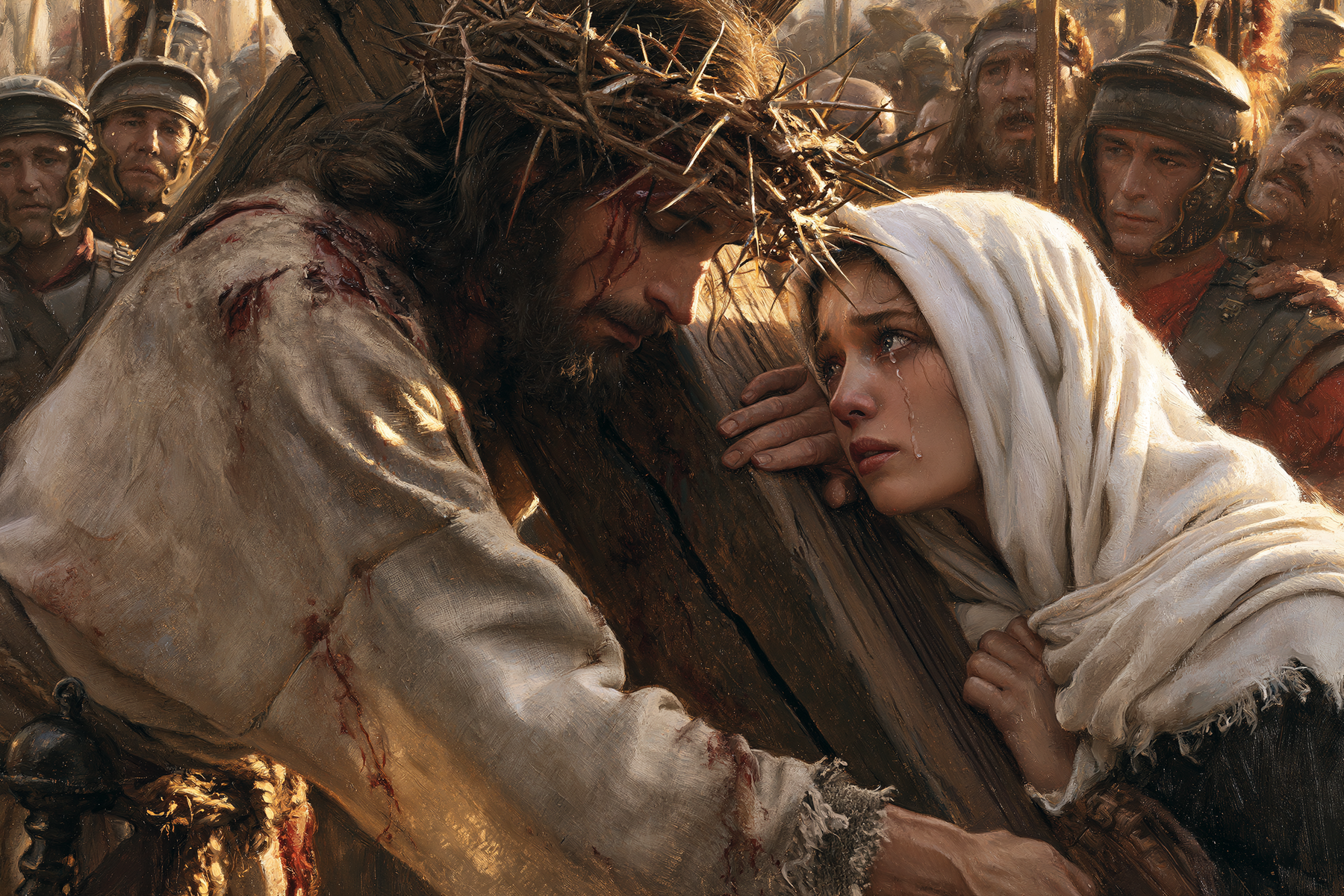The Stations of the Cross - Jesus meets his mother · Landscape n° 36