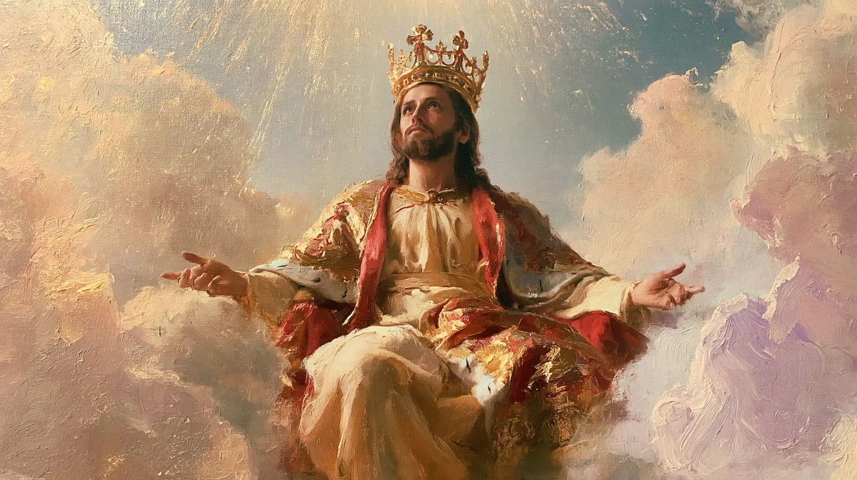 Jesus the King — The Gesture in Golden Dust