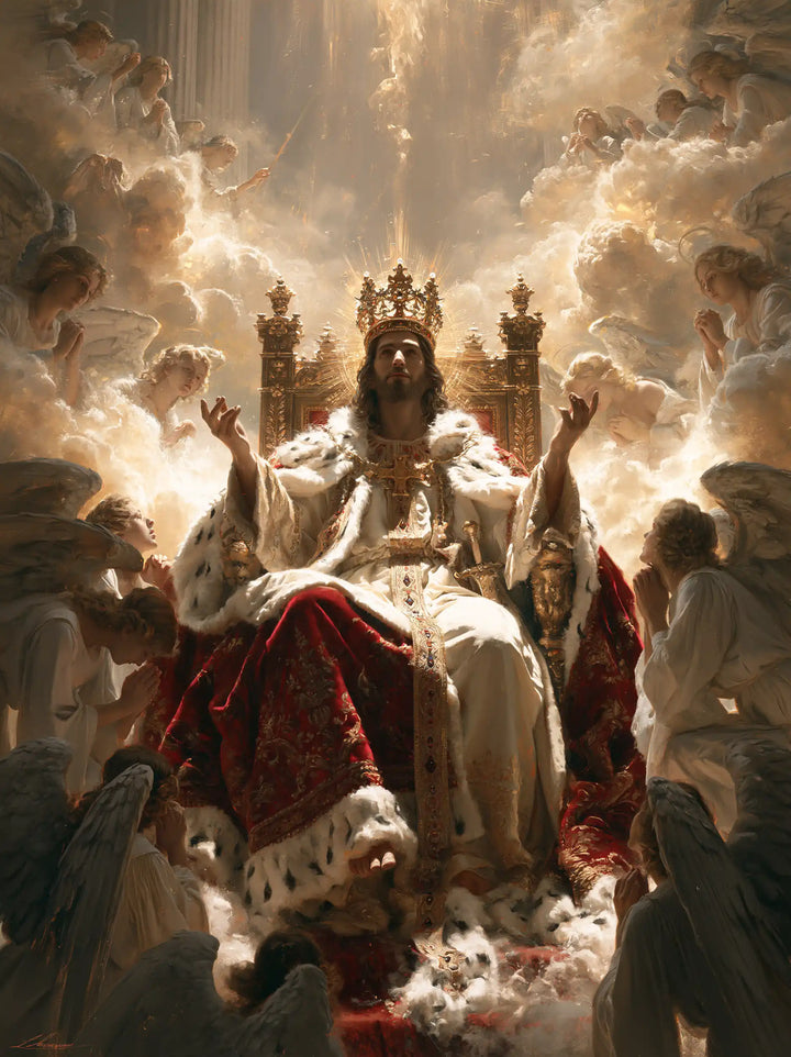 Jesus the King - Jesus the King with Angels · Portrait n° 13