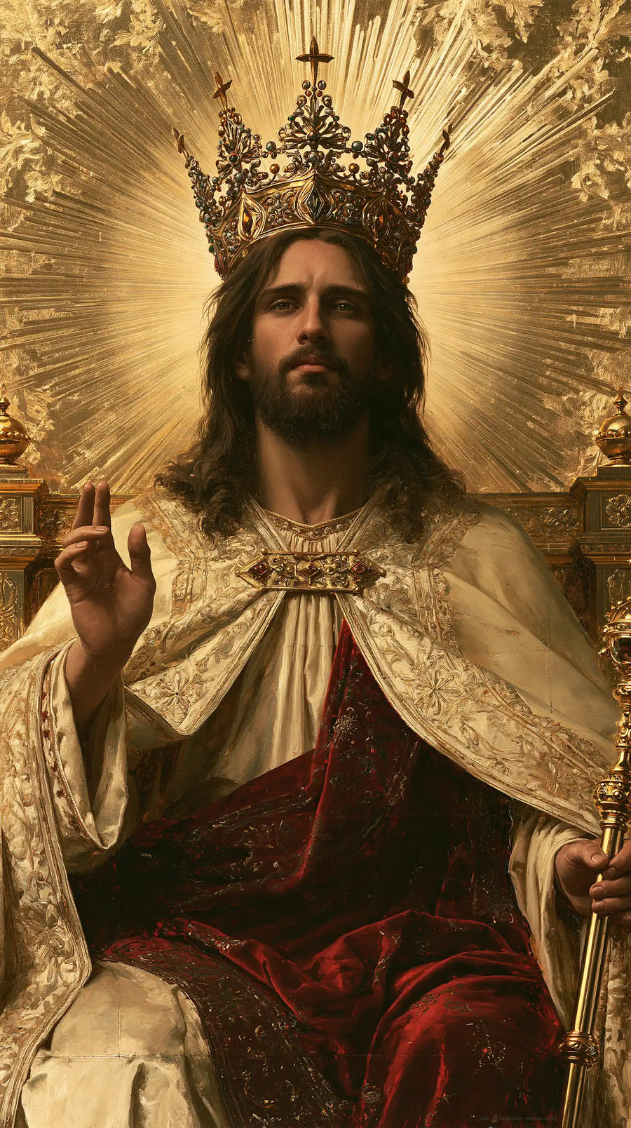 Jesus the King - Sacred Gold · Portrait n° 6