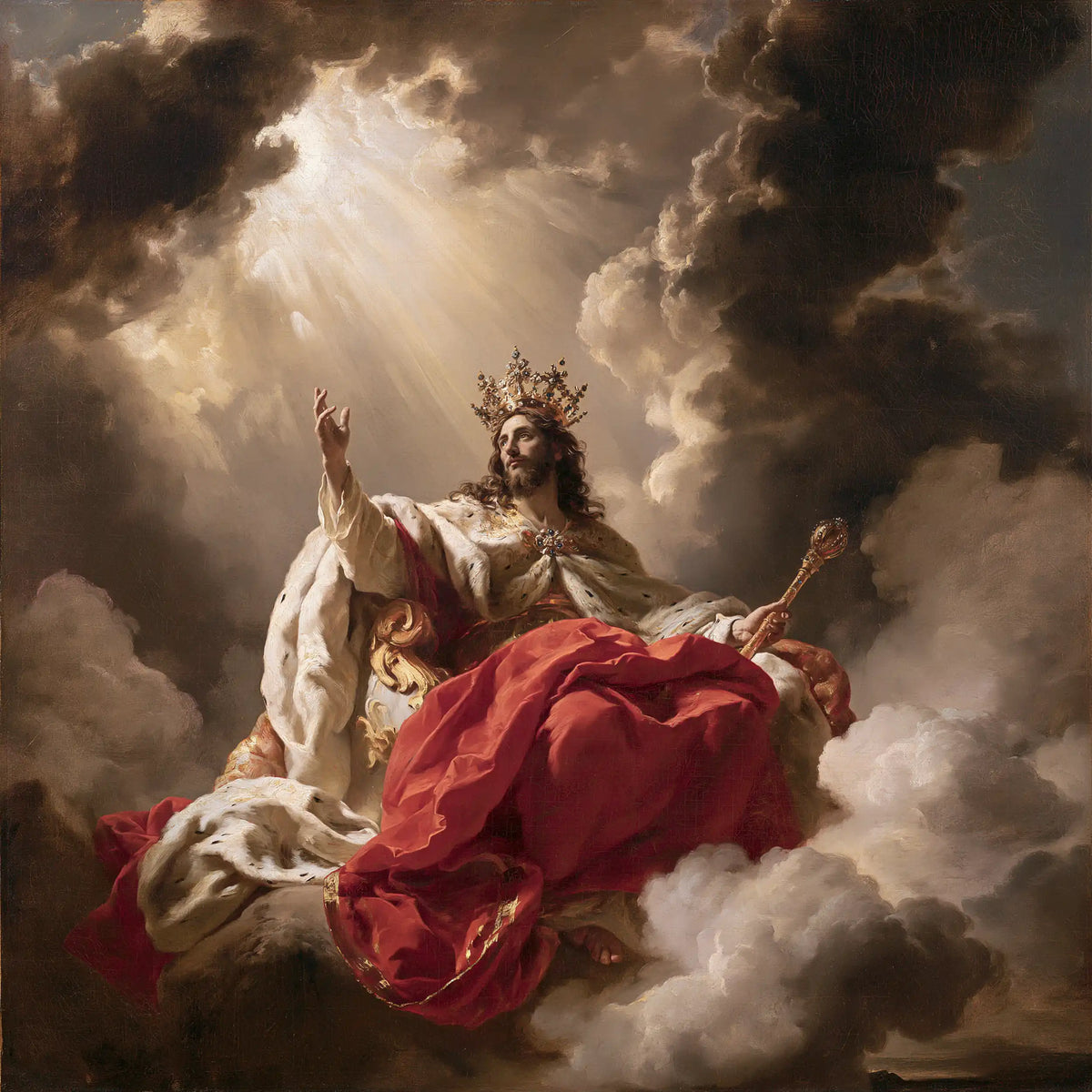 Jesus the King — The Red Mantle at the Foot of Immensity
