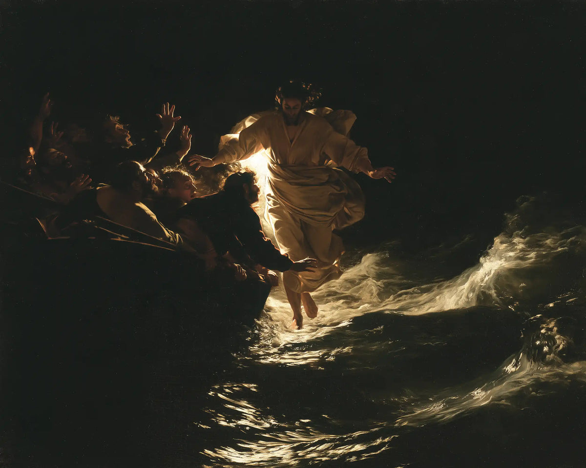 Jesus Walking on Water — Foam at the Threshold of the Miracle