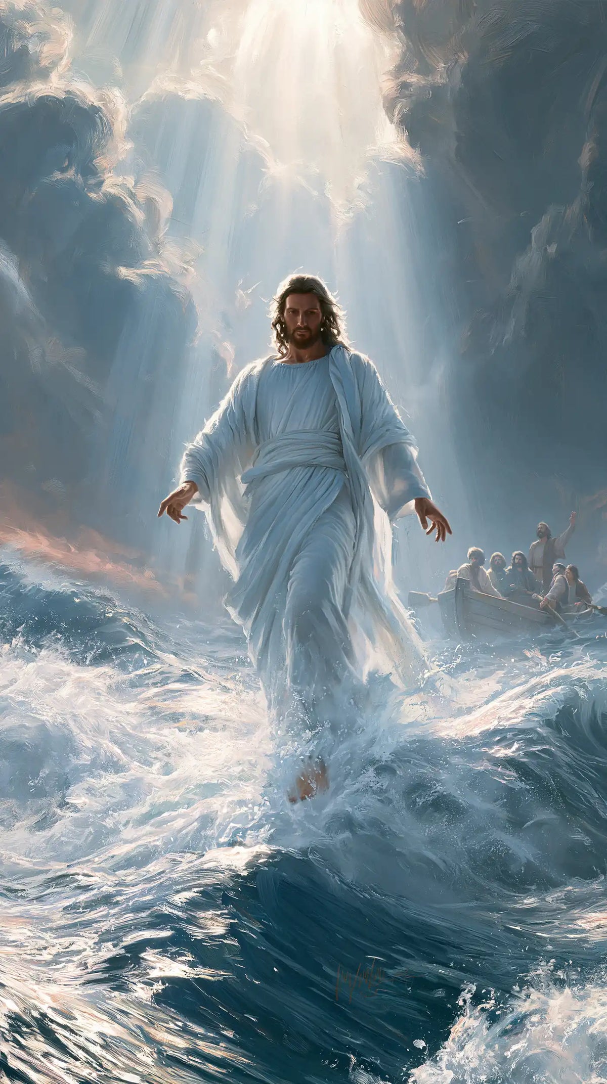 Jesus Walking on Water — White beneath the Parting Vault