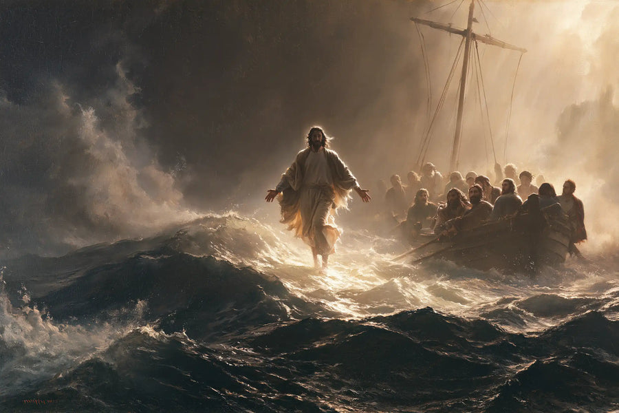 Jesus Walking on Water - Explosion of Movement · Landscape n° 10